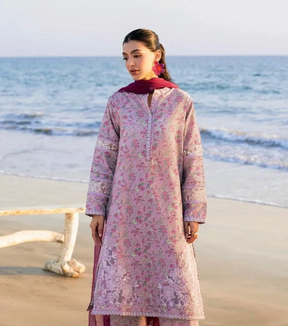 Pakistani Floral Kurta Pajama Set for Women